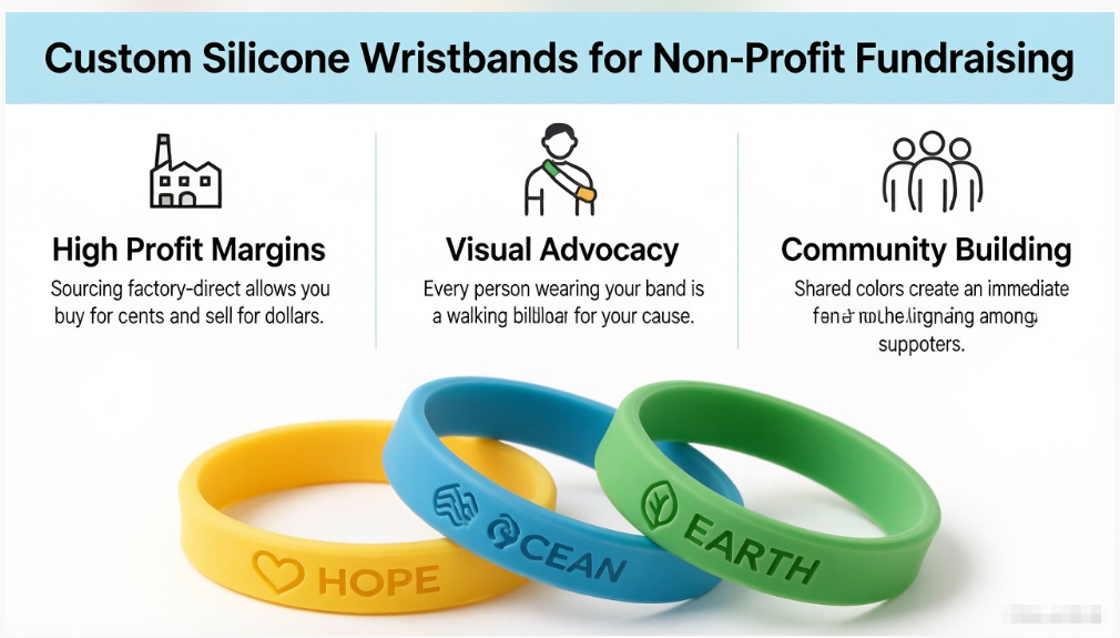 Custom Silicone Wristbands for Charity Events: A Fundraising Powerhouse
