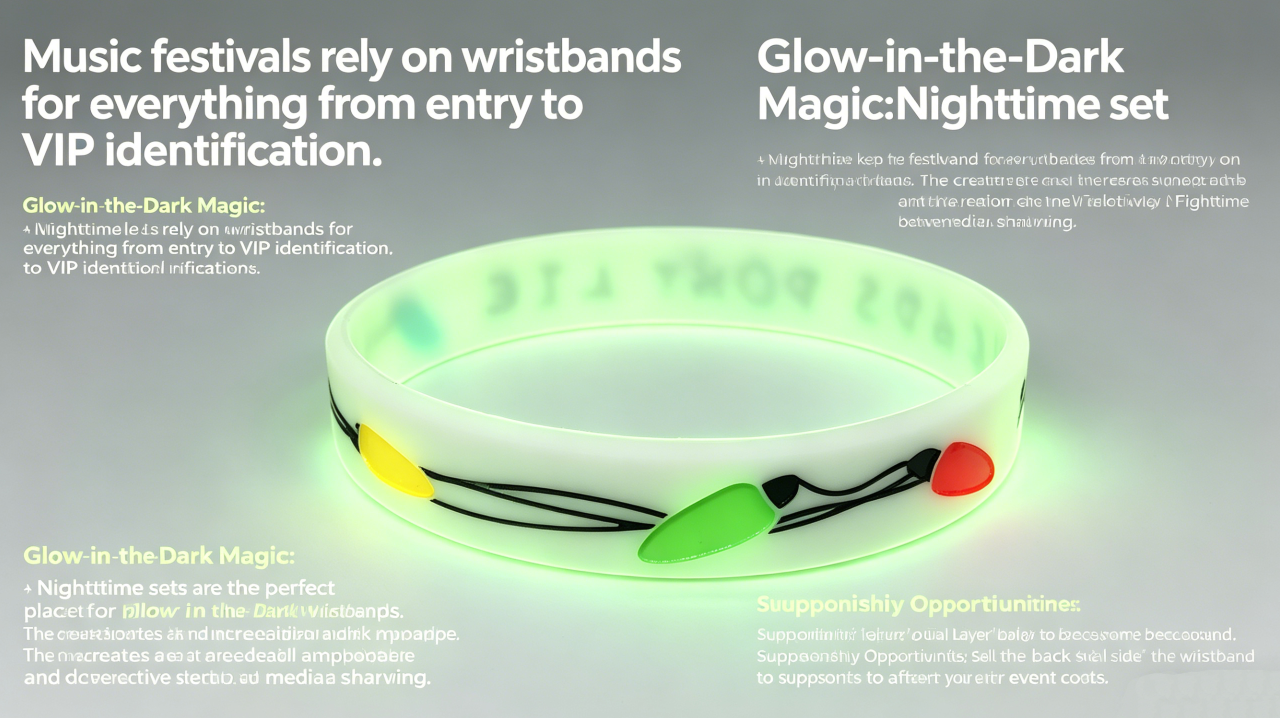 Silicone Wristbands for Music Festivals: Access, Branding, and Vibes