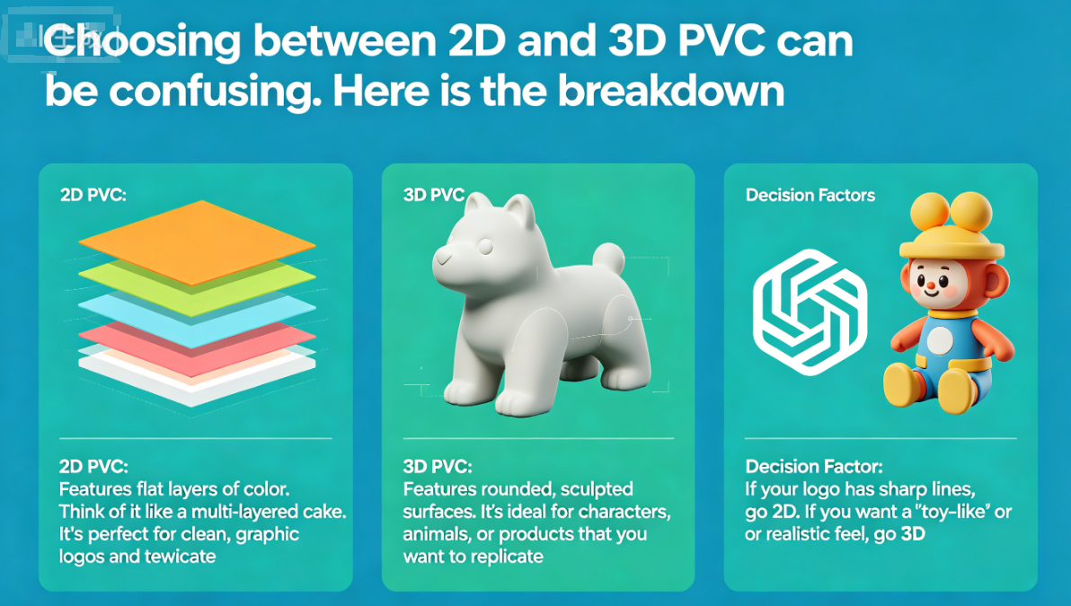 2D vs 3D PVC Keychains: Which Style is Right for Your Brand?