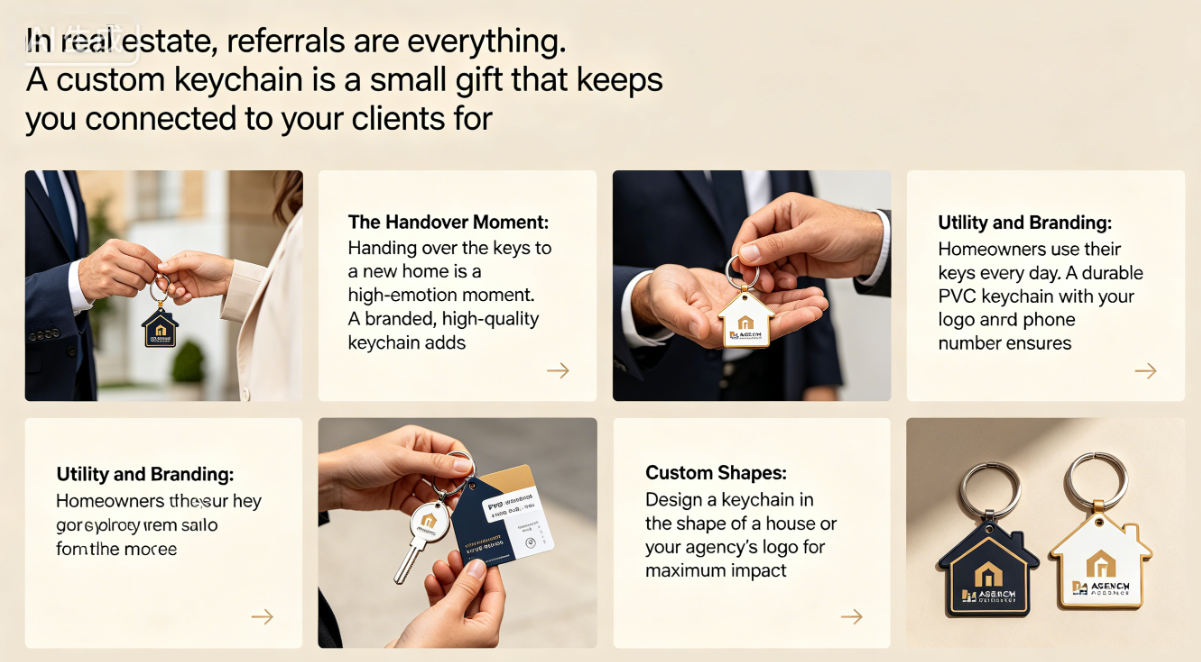 Keychains for Real Estate Branding: The Perfect Closing Gift
