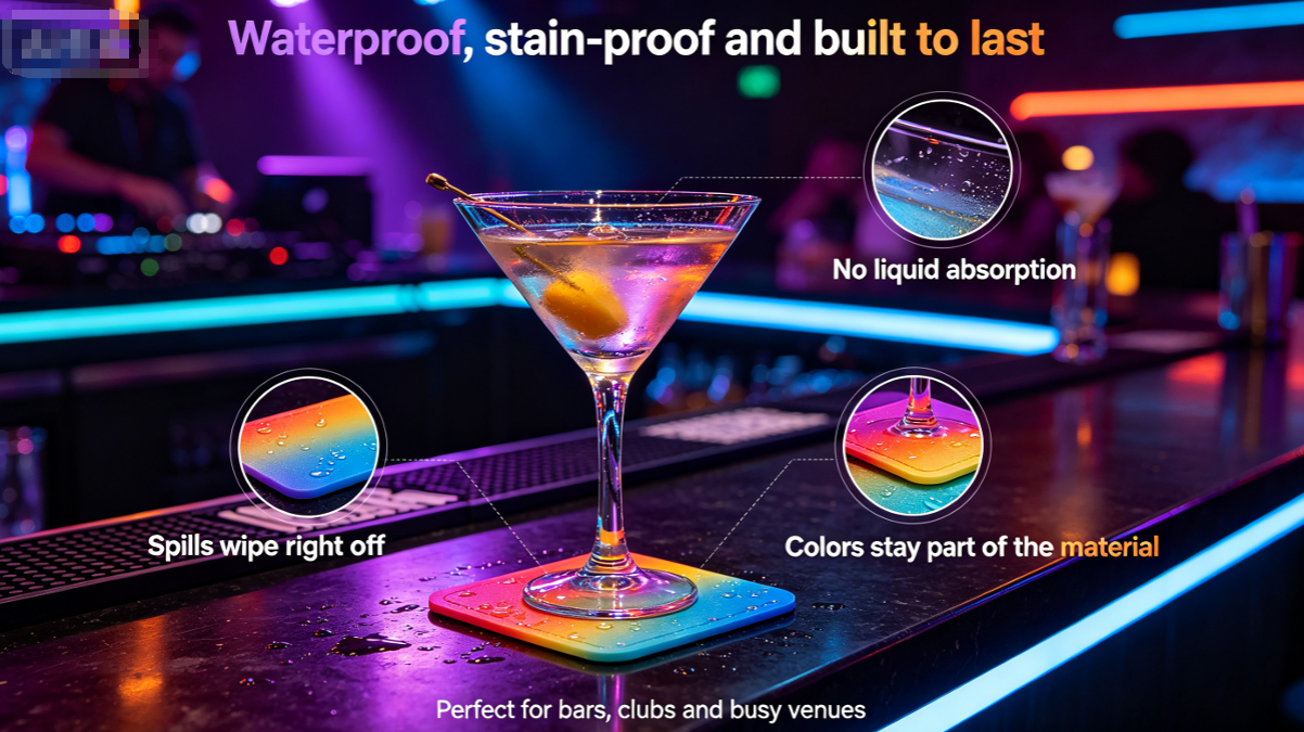 Durable PVC Coasters for High-Traffic Venues: Built to Last