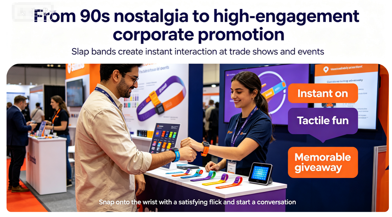 The Comeback of Custom Slap Bands: High-Engagement Promotional Giveaways