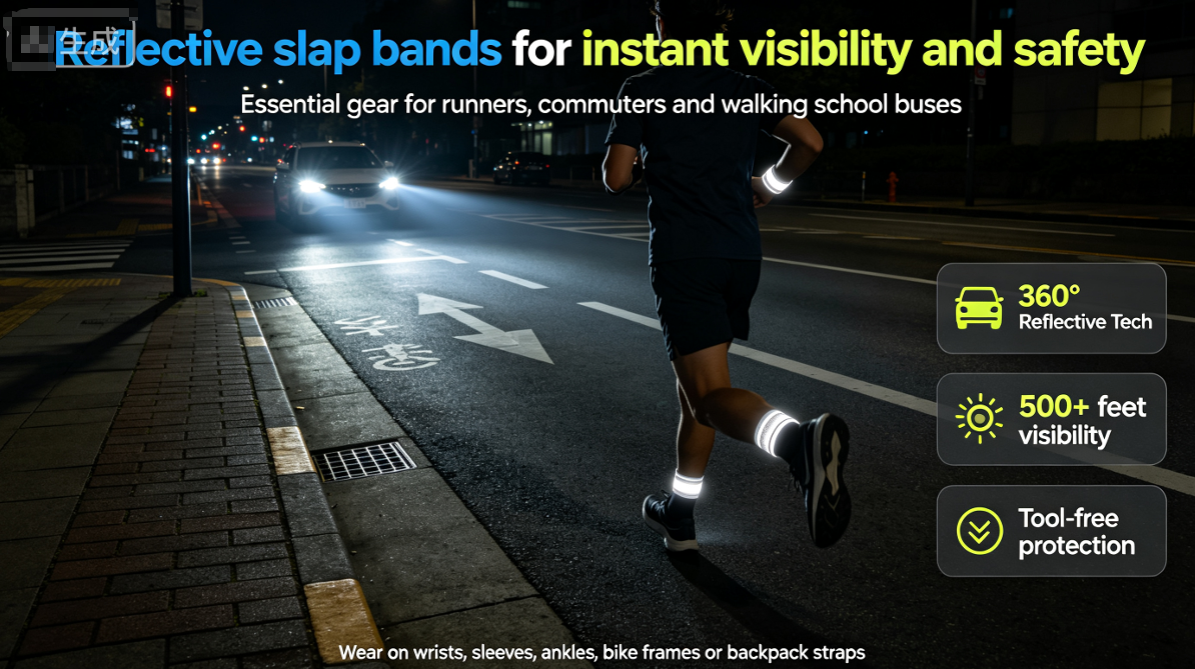 Reflective Slap Bands: Essential Safety Gear for Night Runners and Cyclists