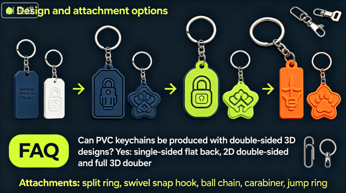 2D vs 3D PVC Keychains: Visual Texture, Depth, and Production Process