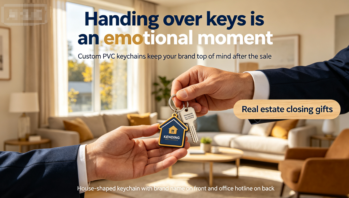 Branded PVC Keychains for Real Estate Closings & Automotive Dealerships