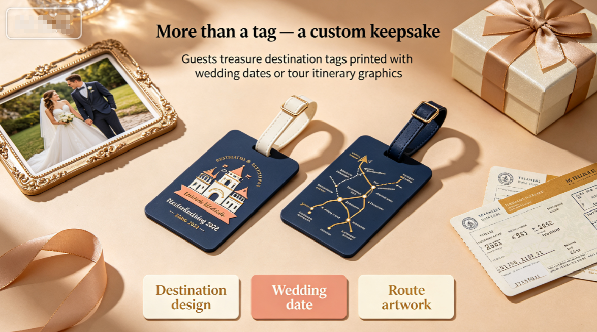 Custom Luggage Tags for Group Tours & Destination Weddings